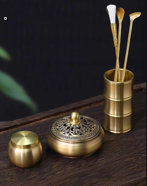 Brass Incense Burner Set