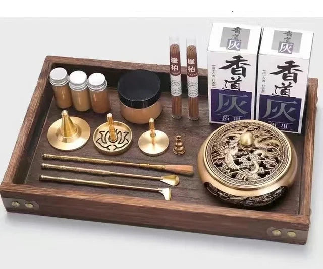 Brass Incense Burner Set