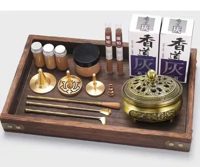 Brass Incense Burner Set