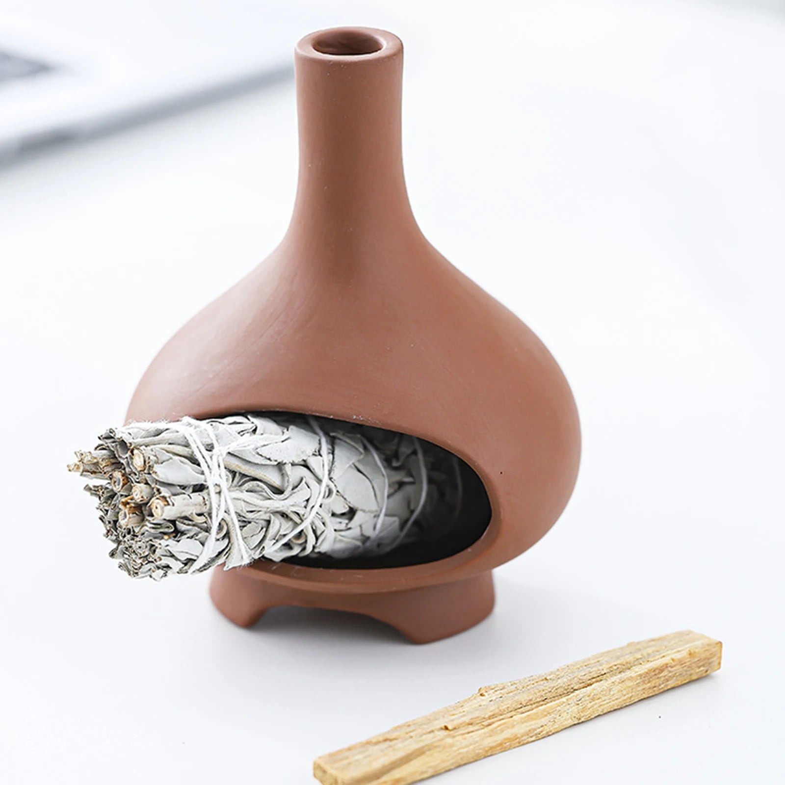 Ceramic Palo Santo Incense Burner Holder