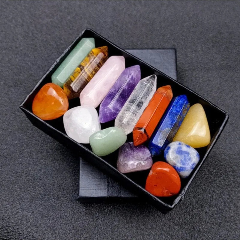 Healing Gemstones & Crystals Set - 14 pieces