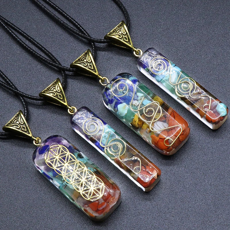 Orgone Crystals Pendant Necklace