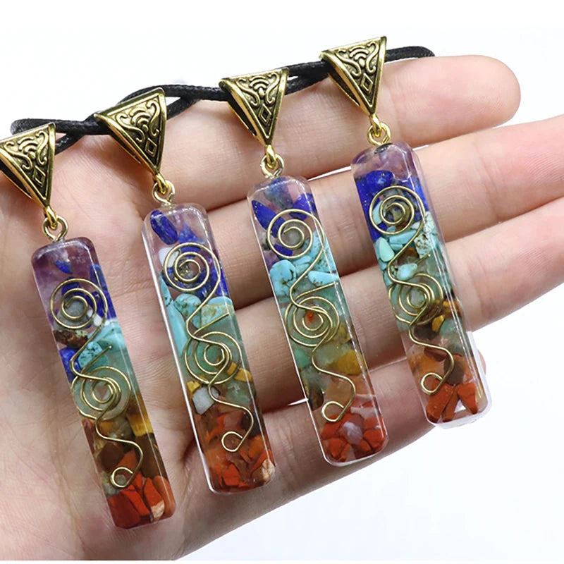 Orgone Crystals Pendant Necklace